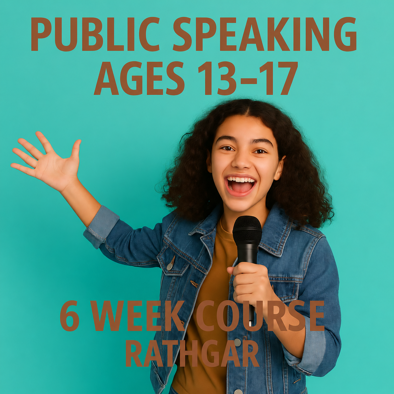 Teen public speaking course for ages 13–17 in Rathgar, Dublin